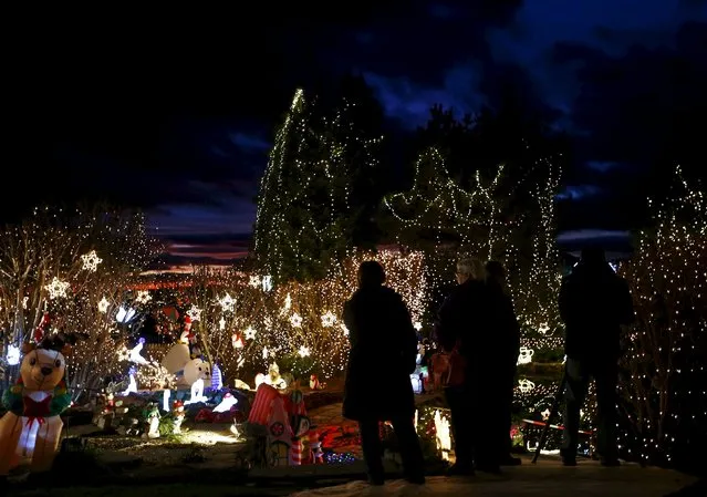A general view shows the Christmas decoration at a country house estate in the village of Bad Tatzmannsdorf, Austria, November 30, 2015. (Photo by Leonhard Foeger/Reuters)