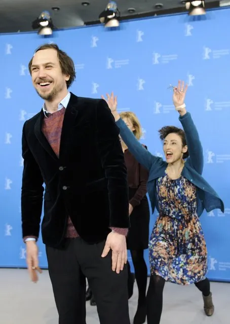 Actor Lars Eidinger and director Stina Werenfels (R) pose during a photo call to promote the in-panorama film “Dora or The Sexual Neuroses of Our Parents” at the 65th Berlinale International Film Festival in Berlin February 12, 2015. (Photo by Stefanie Loos/Reuters)