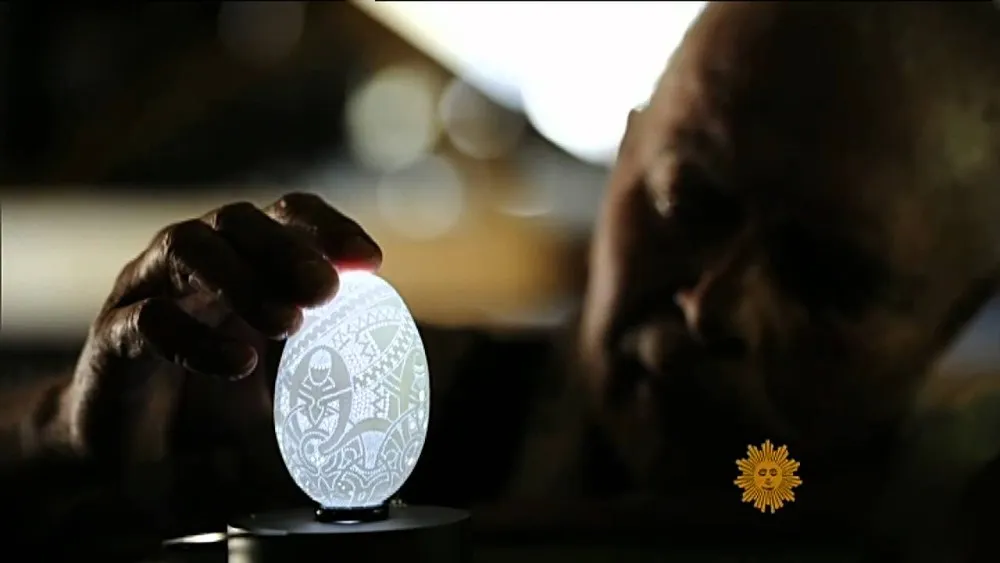 Egg Sculptures by Franc Grom