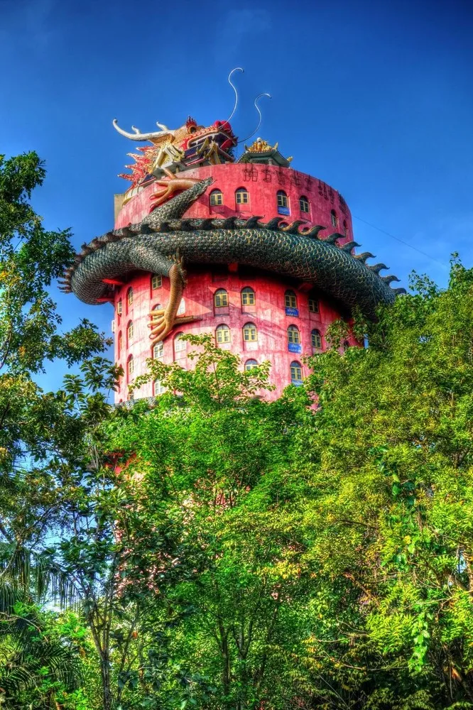 The Wat Samphran Temple in Bangkok, Thailand