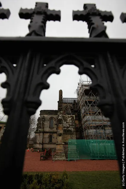 Rosslyn Chapel in Roslin, Scotland