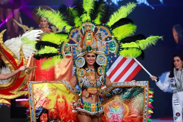 Peru's Nataly Saavedra pose at the final show of the Miss International Queen 2020 transgender beauty pageant in Pattaya, Thailand on March 7, 2020. (Photo by Soe Zeya Tun/Reuters)