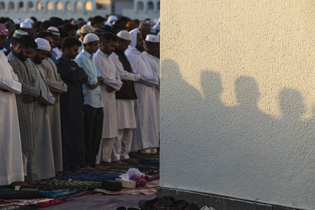 Eid al Fitr morning prayers in Bur Dubai on March 30, 2025. ((Photo by Antonie Robertson/The National)
