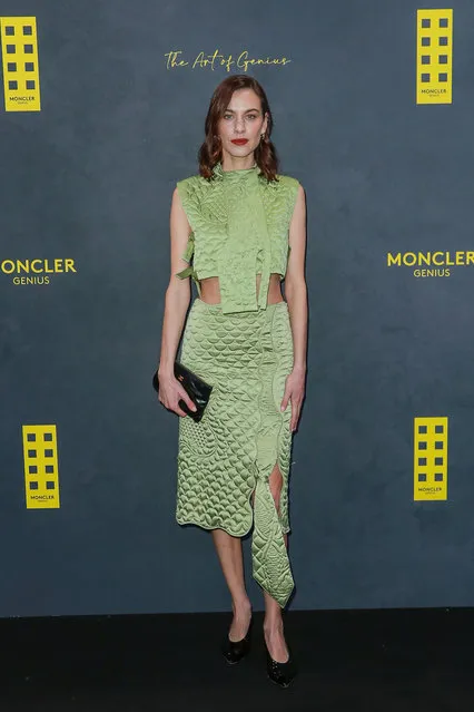 British television presenter, model and internet personality Alexa Chung attends the Moncler Presents: The Art of Genius at Olympia London on February 20, 2023 in London, England. (Photo by Dave Benett/Getty Images for Moncler)