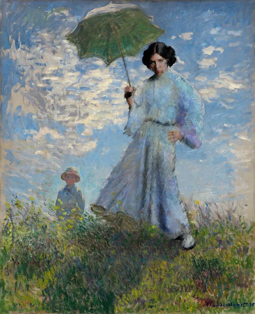 “Star Wars” Portraits: Claude Monet, Woman with a Parasol – Madame Monet and Her Son, Leia Organa. (Photo by Dave Hamilton/Caters News)