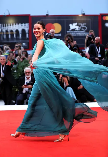 Bruna Marquezine walks the red carpet ahead of the “A Star Is Born” screening during the 75th Venice Film Festival, in Venice, Italy, on August 31, 2018. (Photo by Tony Gentile/Reuters)