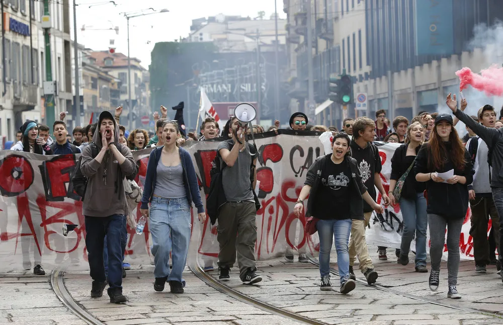 Protest against the World Exposition Milano 2015