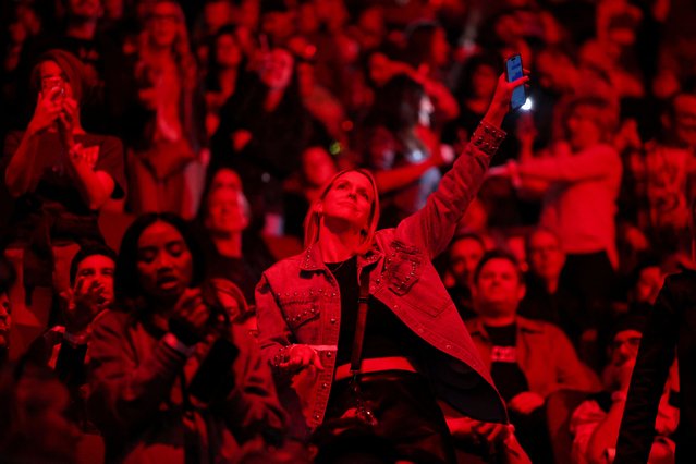 People attend the FireAid benefit concert for Los Angeles wildfire relief efforts, in Inglewood, California, U.S., January 30, 2025. (Photo by Daniel Cole/Reuters)