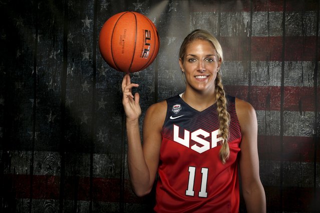 Basketball player Elena Delle Donne poses for a portrait at the U.S. Olympic Committee Media Summit in Beverly Hills, Los Angeles, California March 9, 2016. (Photo by Lucy Nicholson/Reuters)