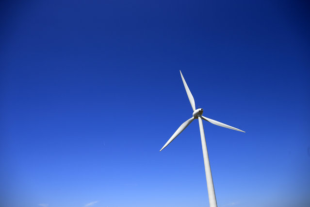 A views shows a turbine in Meneslies, France July 16, 2014. (Photo by Benoit Tessier/Reuters)