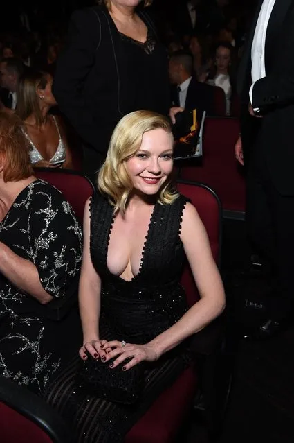 Kirsten Dunst appears in the audience at the 68th Primetime Emmy Awards on Sunday, September 18, 2016, at the Microsoft Theater in Los Angeles. (Photo by Charles Sykes/Invision for the Television Academy/AP Images)