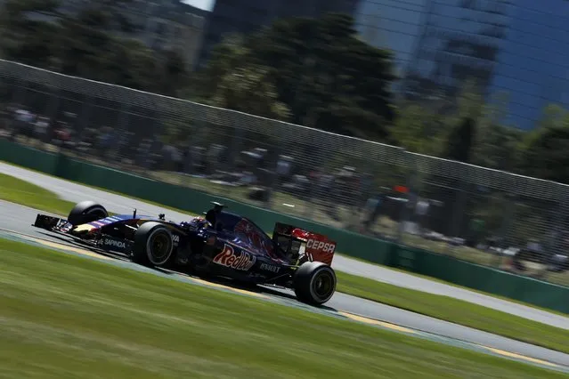 Toro Rosso Formula One driver Max Verstappen of the Netherlands drives during the first practice session of the Australian F1 Grand Prix at the Albert Park circuit in Melbourne March 13, 2015.  REUTERS/Jason Reed