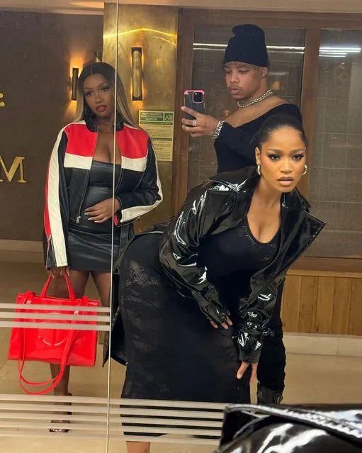 American actress, singer and television host Keke Palmer in the first decade of December 2023 announces her group as “squad goals”. (Photo by Keke/Instagram)