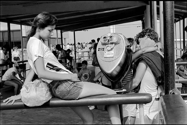 “Jackie at Jones Beach”, Long Island, 1983. Fellow filmmaker Cameron Crowe meanwhile – also fixated on the poignancy of the teenage years – once wrote: “Joseph Szabo knows this well: nothing lasts for ever, except high school”. (Photo by Joseph Szabo/Courtesy of Michael Hoppen Gallery/The Guardian)