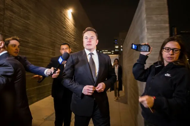 Elon Musk, chief executive officer of Tesla Inc. leaves the US District Court, Central District of California through a back door in Los Angeles, U.S. on December 3, 2019 in Los Angeles, California. The defamation lawsuit against Tesla CEO Elon Musk began in Los Angeles over calling British cave explorer Vernon Unsworth “Pedo Guy” and rapist. Unsworth was one of the first cave divers to reach the trapped boys in the flooded Tham Luong caves in Thailand. (Photo by Apu Gomes/Getty Images)