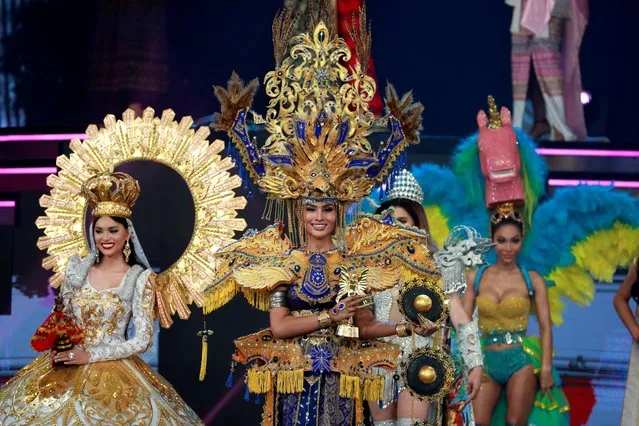 Malaysia's Wanie Mohtar takes part in the final show of the Miss International Queen 2020 transgender beauty pageant in Pattaya, Thailand on March 7, 2020. (Photo by Soe Zeya Tun/Reuters)
