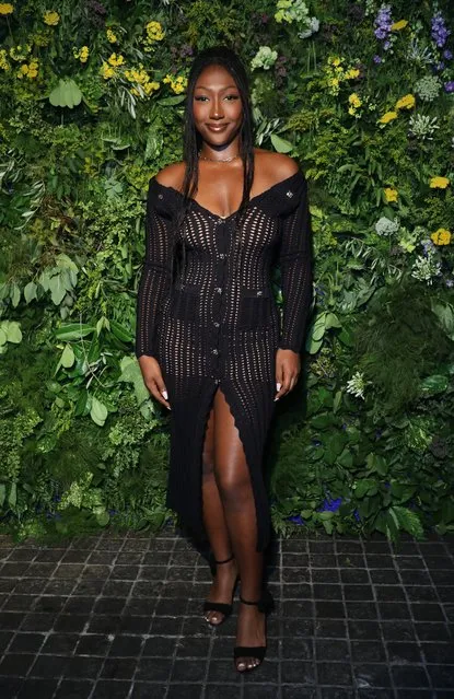 Daughter of actor Idris Elba Isan Elba attends the British Vogue X Self-Portrait Summer Party at Chiltern Firehouse on July 20, 2022 in London, England. (Photo by David M. Benett/Dave Benett/Getty Images)