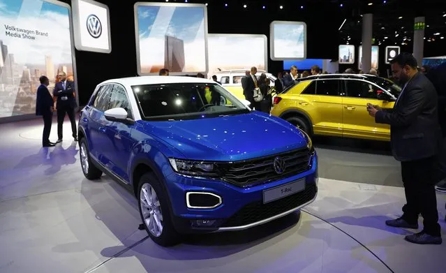 A VW T-Roc is pictured during opening of the Frankfurt Motor Show (IAA) in Frankfurt, Germany September 11, 2017. (Photo by Kai Pfaffenbach/Reuters)