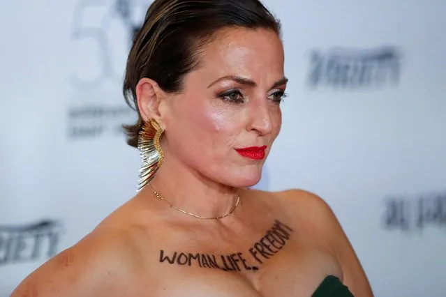 Actress Nicole Ansari attends the 50th International Emmy Awards in New York City, New York, U.S., November 21, 2022. (Photo by Eduardo Munoz/Reuters)