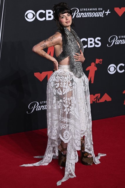 Viral Friday singer Rebecca Black attending the MTV Video Music Awards 2025 held at the UBS Arena in New York on Sunday, September 7, 2025. (Photo by Doug Peters/PA Images via Getty Images)