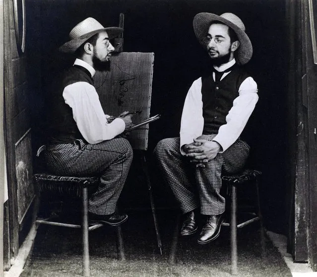 “Henri de Toulouse-Lautrec as Artist and Model” by Maurice Guibert, ca. 1890. (Photo courtesy of The Metropolitan Museum of Art)