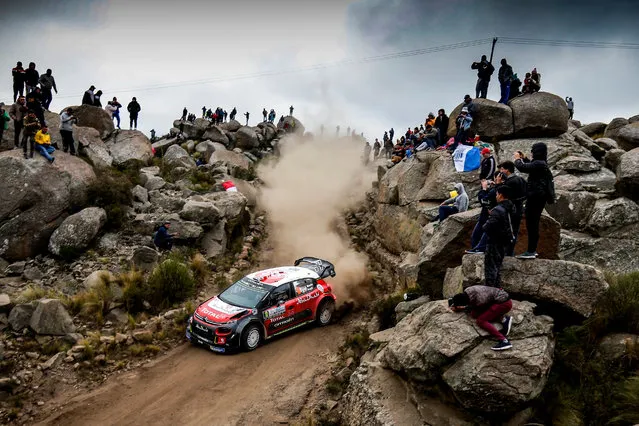 Kris Meeke of Britain drives his Citroen C3 WRC during day three of Rally Argentina 2018 in Villa Carlos Paz, Cordoba, Argentina, 29 April 2018. (Photo by Reporter Images/EPA/EFE)