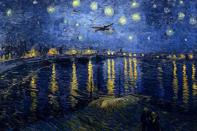 “Star Wars” Portraits: Vincent Van Gogh, Starry Night Over the Rhone. (Photo by Dave Hamilton/Caters News)